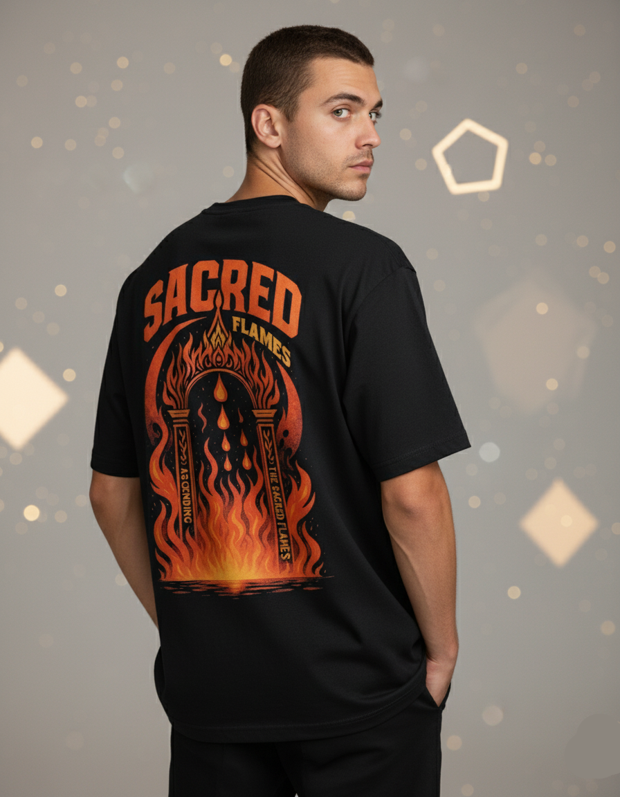 SACRED FLAME OVERSIZED T-SHIRT