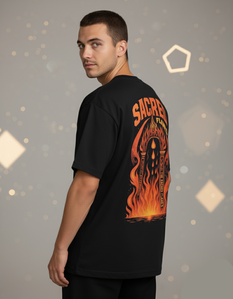SACRED FLAME OVERSIZED T-SHIRT