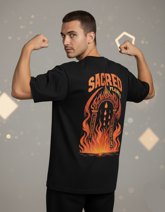 SACRED FLAME OVERSIZED T-SHIRT