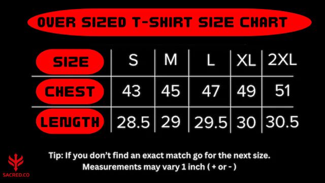 SANCTIFIED WRATH OVERSIZED T-SHIRT