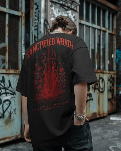 SANCTIFIED WRATH OVERSIZED T-SHIRT